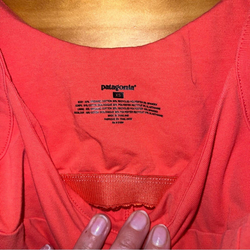 Patagonia Vitaliti Coral Built-in Bra Dress XS - Picture 8 of 12